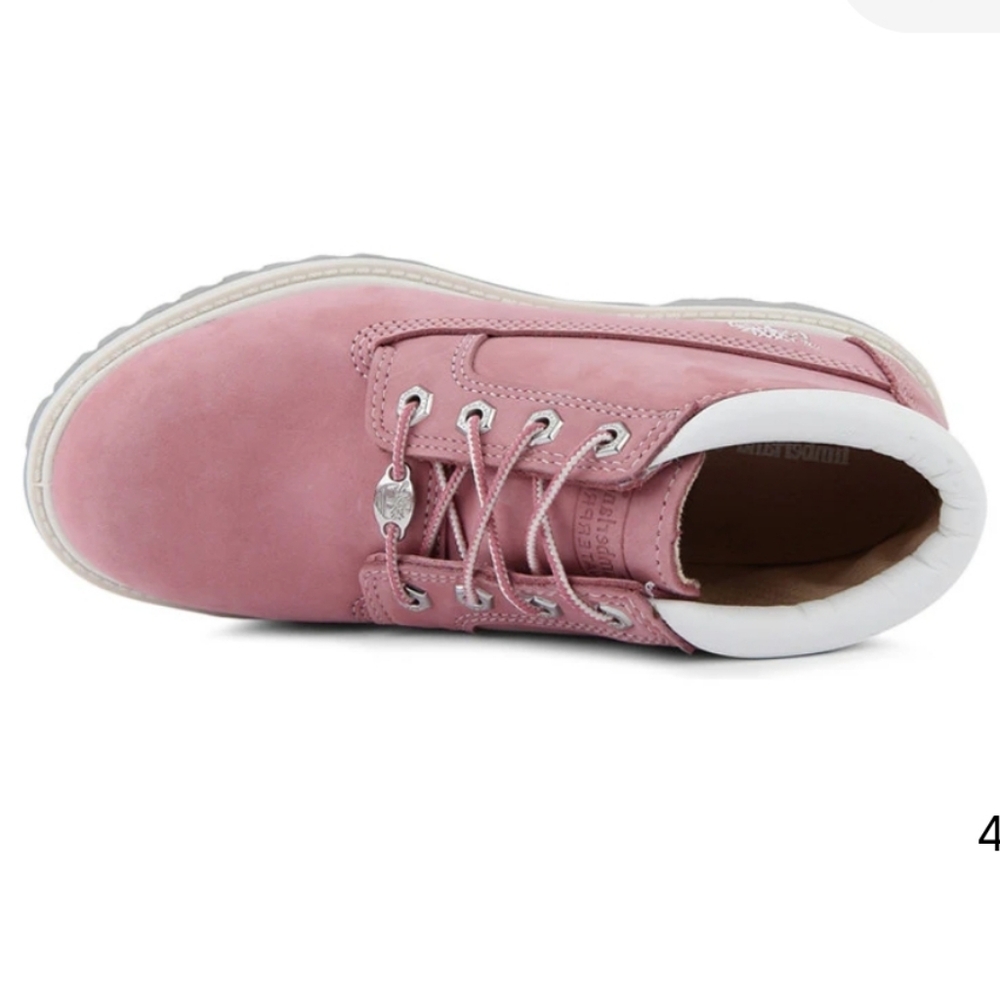 Timberland Boots, Size 7, Chukka Waterproof, Suede Leather, Pink - Picture 4 of 10